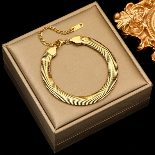 316L Stainless Steel Chain and Link Bracelet