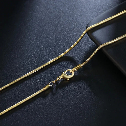 18K Gold 2mm Snake Chain Necklaces