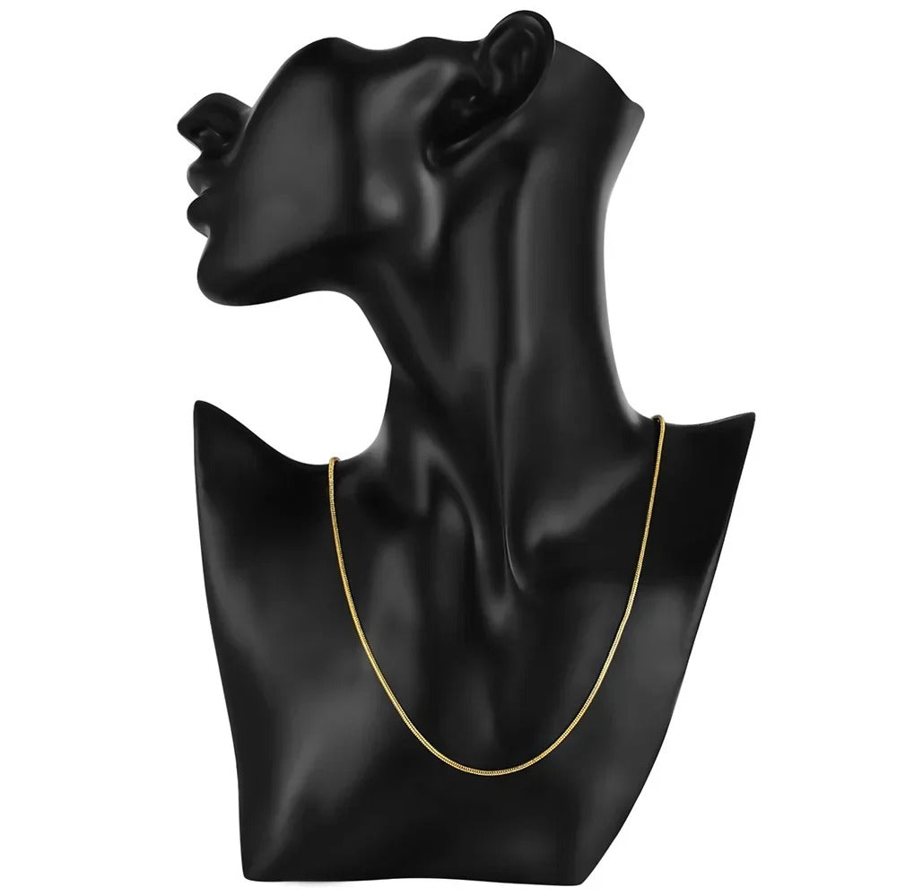 18K Gold 2mm Snake Chain Necklaces